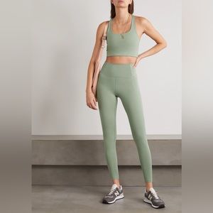 Girlfriend Collective Green Paloma Matching Sports Bra and Leggings Set